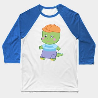 Danny Dinosaur - Cute cartoon dinosaur Baseball T-Shirt